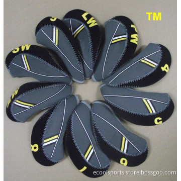 Dark Grey Golf Iron Headcover for Club Head